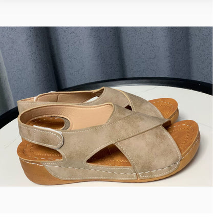 Roman Sandals Platform Thick Sole Casual Open-Toe Versatile Beach Sandals