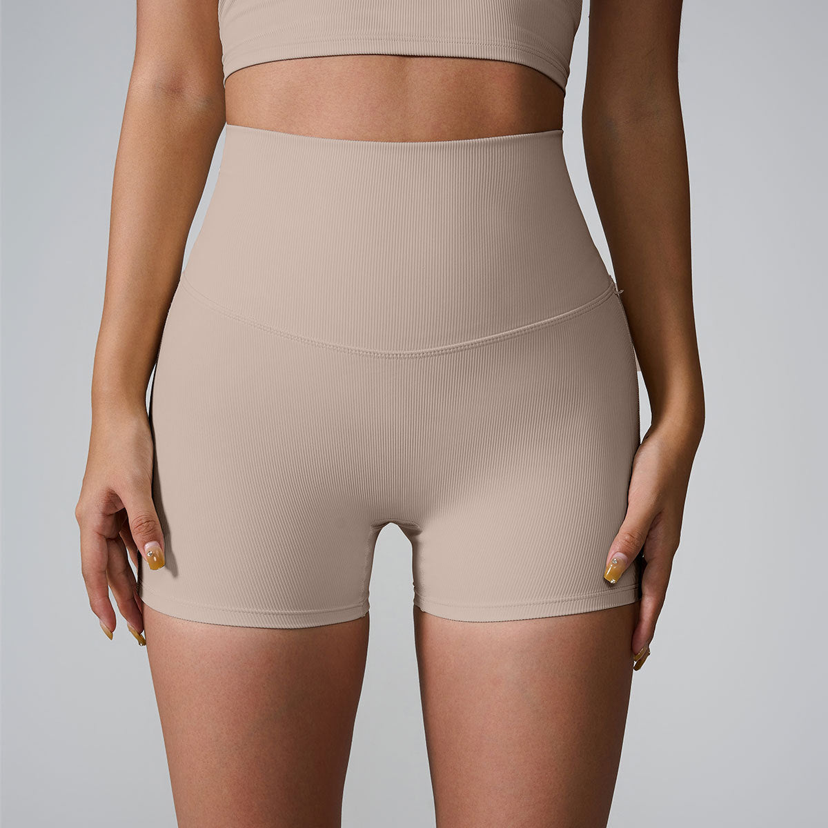 Womens High Waist Yoga Shorts Drip Depot