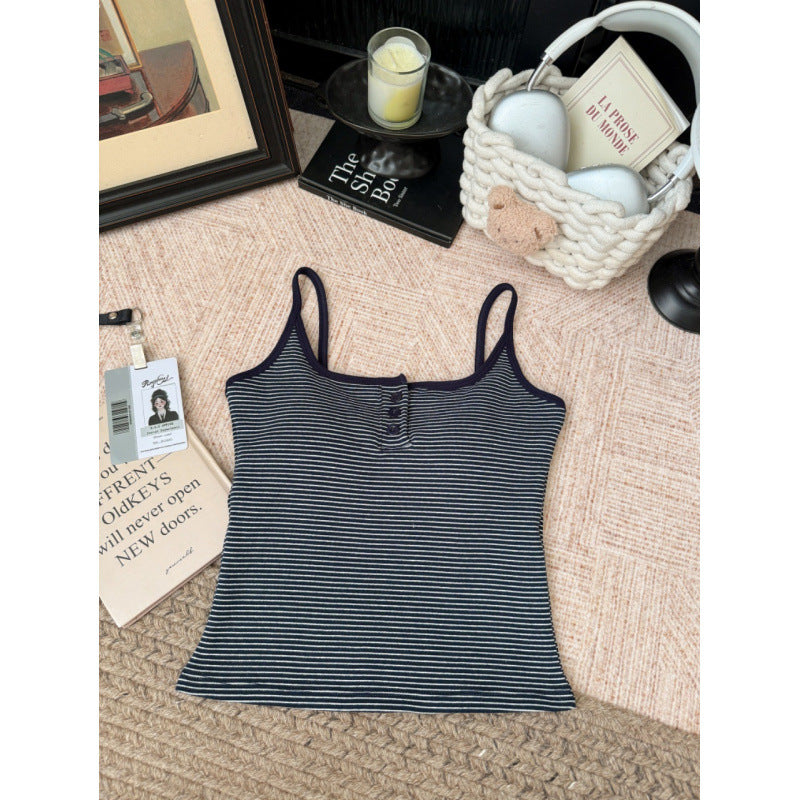 Striped Cotton Camisole