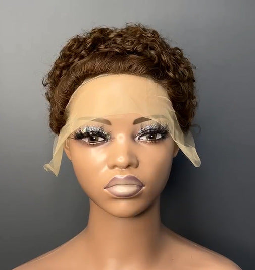 Brazilian Real Human Hair Pixie Curly Wig Drip Depot