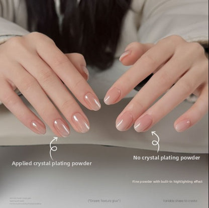 High-transparency coated crystal powder for nail art salon use