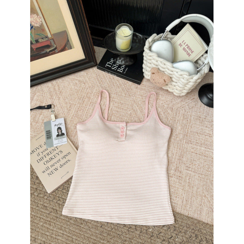 Striped Cotton Camisole