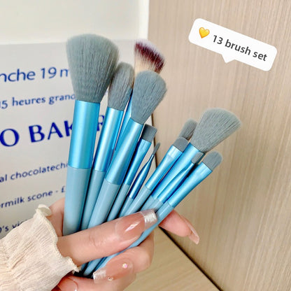 13-Piece Makeup Brush Set with Storage Bag